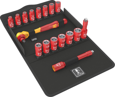 WERA Sada gola 3/8" 17 diel Zyklop VDE 8100 SB Wera