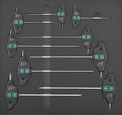WERA Modul CT 2/3 9 diel skrutkovačov torx T-rúčka Wera