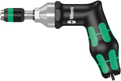 WERA Rada pistolových rukovätí Kraftform 7400, nastaviteľné momentové skrutkovače (3,0-8,8 Nm) s rýchloup