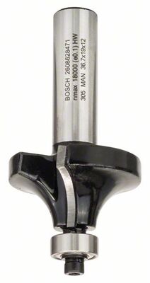BOSCH Zaoblovacie frézy 12 mm, R1 12 mm, L 19 mm, G 70 mm