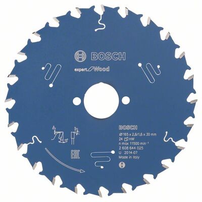BOSCH 2608644025 - Pílový kotúc Expert for Wood 165 x 30 x 2,6 mm, 24