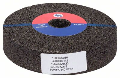 BOSCH 1608600068 - Köszörűkorong egyenes köszörűhöz 125 mm, 20 mm, 20