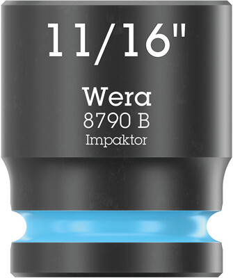 WERA 8790 B Nástrojová hlavica Impaktor s pripojovacím rozmerom 3/8", 11/16" x 30 mm