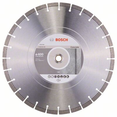 BOSCH Diamantový rezací kotúc Best for Concrete 400 x 20,00 + 25,40 x 3,2 x 12 mm