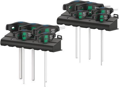 WERA 454/10 HF Set Imperial 1, sada skrutkovačov Hex-Plus s priečnou rukoväťou a zaisťovacou funkciou, pa