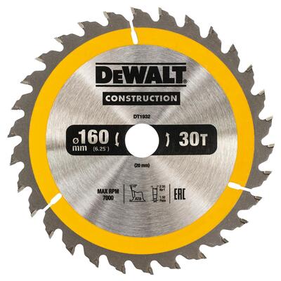 DeWALT KOTUC PRE AKU PILI 160x20MM 30Z DT1932