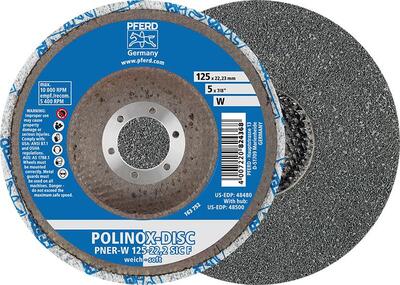 PFERD Kotúč brúsny 125 x 13 rúno jemné W SiC F POLINOX Pferd