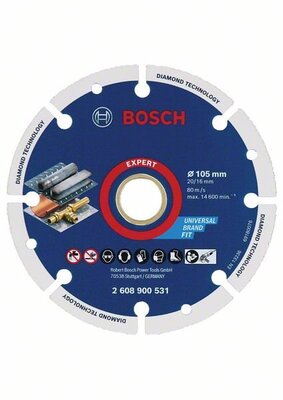 BOSCH Diamantový kotouc na kov 105 x 20/16 mm - 2 608 900 531