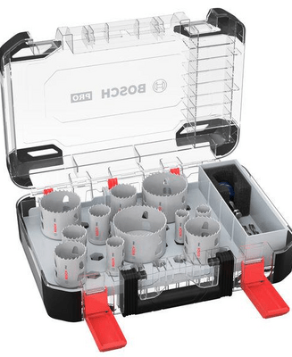 BOSCH PRO Multi Material PC Plus lyukasztó készlet, 14 db - 2608594426