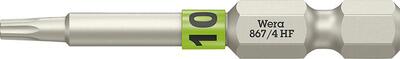 WERA Bit z TVrého materiál 1/4" DIN 3126 E6.3 T10x50mm s funkciou uchytenia Wera