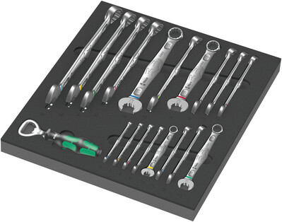 WERA 9731 Kľúč Joker 6003 v penovej vložke, set 1, 19 dielny