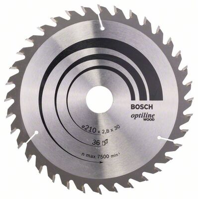 BOSCH Pílový kotúc Optiline Wood 210 x 30 x 2,8 mm, 36