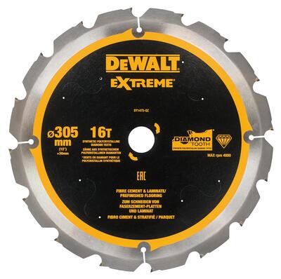 DeWALT Kotúce rezné 305/30 16z na cementovo-vláknité dosky DT1475