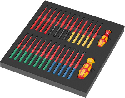 WERA 9751 Kraftform Kompakt VDE v penovej vložke, set 1, 28-dielny