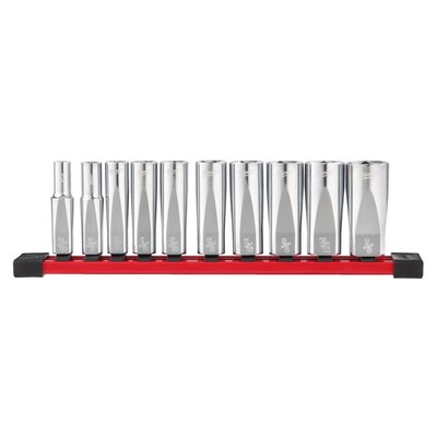 MILWAUKEE 3/8"-OS DUGJÚ BŐVÍTETT KULCS KÉSZLET 10 db 4932492510