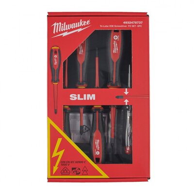 MILWAUKEE SADA TRI-LOBE VDE SKRUTKOVAČOV SL/PZ/TESTER (5 KS) 4932478737