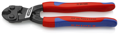 KNIPEX 71 02 200 SB CoBolt® Kompaktné pákové kliešte so štíhlymi multi-komponentnými úchopmi čierne 