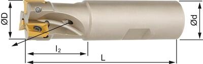 FORMAT Fréza stopková 90G s IK d18mm Z2 pre APKT 10 Format