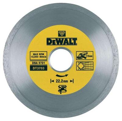 DeWALT GYÉMÁNT TÁRCSA 115mm SZÁRAZVÁGÁS DT3703