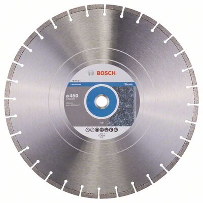 BOSCH Diamantový rezací kotúc Standard for Stone 450 x 25,40 x 3,6 x 10 mm