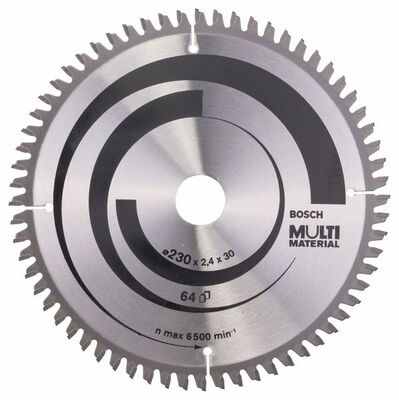 BOSCH 2608640513 - Pílový kotúc Multi Material 230 x 30 x 2,4 mm, 64
