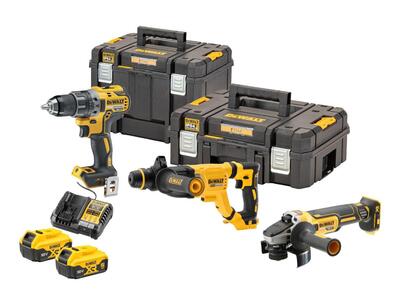 DeWALT Sada náradia 18V 2x5,0Ah (DCD791+DCH263+DCG405) Tstak II DCK327P2T