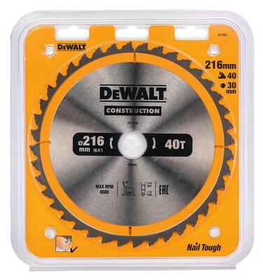DeWALT KOTÚC PÍLOVÝ 216x30mm 40z DT1953