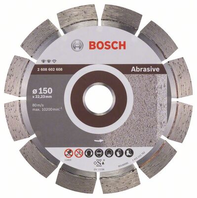 BOSCH Diamantový rezací kotúc Expert for Abrasive 150 x 22,23 x 2,4 x 12 mm