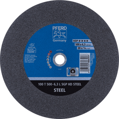 PFERD TOOLS HEAVY DUTY SGP do priemeru 2000 mm 100 T 500-6,3 L SGP HD OCEĽ/40,0