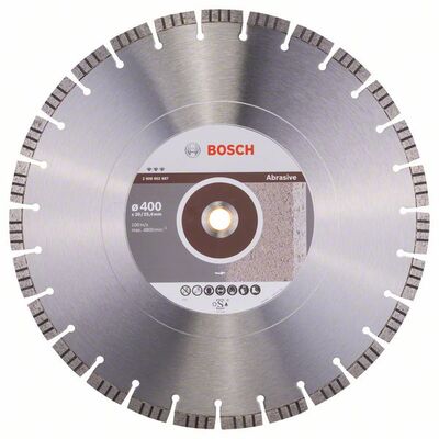 BOSCH Diamantový rezací kotouc Best for Abrasive 400 x 20,00 + 25,40 x 3,2 x 12 mm