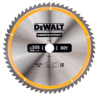 DeWALT Pilový kotúc 305 × 30 mm, 60 zubu, ATB -5° DT1960