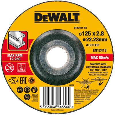 DeWALT DT43911 - Konvex vágótárcsa fémhez 125x3,0 mm Type27