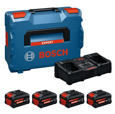 BOSCH EXPERT 2× EXBA18V-55 + 2× EXBA18V-80 + EXAL18V2-320 - Sada akumulátorů a nabíječky - 1600A0373Y