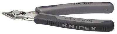 KNIPEX Fogó oldalsó 125 mm-es inox ESD Electronic SuperKnips / 7803125 ESD Knipex