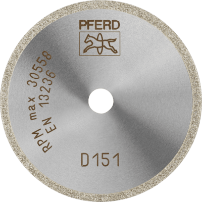 PFERD TOOLS Diamantové / CBN rezné nástroje EP Bond D1A1R 50-1,4-6 D 151 GAD