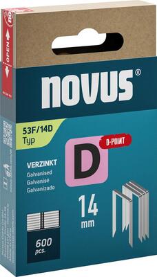 NOVUS Sponka typ D 53F / 14mm zn 600ks Novus