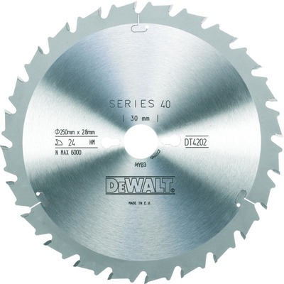 DeWALT KOTÚC PÍLOVÝ 250x30mm 24z FT/DL 10 DT4202