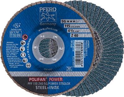 PFERD Kotúč lamelový 115 Z40 Z oceľ inox PFF SG Pferd