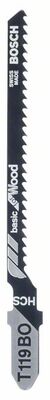 BOSCH Pílový list do priamociarych píl T 119 BO Basic for Wood
