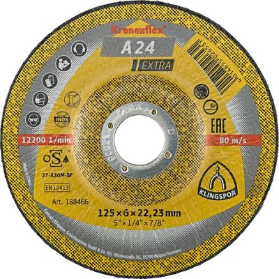 KLINGSPOR Kotúč brúsny 115 x6mm zalomený A24 E xtra Klingspor