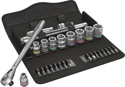 WERA SADA NÁSTRČNÝCH KĽÚČOV 3/8" ZYKLOP SWITCH 29 KS 05004048001