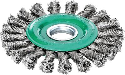 LESSMANN Kotúč kartáčový 115 x 12mm nerez splet 0,5 Lessmann