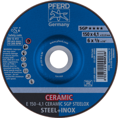 PFERD TOOLS Brúsky E 150-4,1 CERAMIC SGP STEELOX
