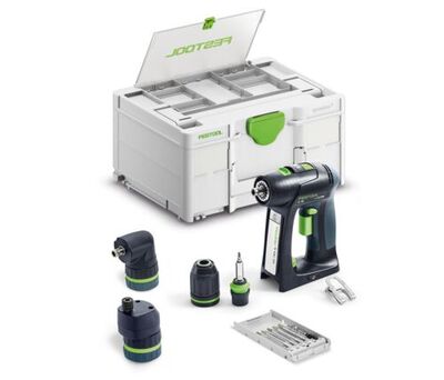 FESTOOL Akumulátorový vŕtací skrutkovač C 18 Basic-Set - 578831