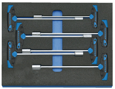 GEDORE 2005 CT2-2133 T Sada nástrčných kľúčov v module Check-Tool, 7-dielna