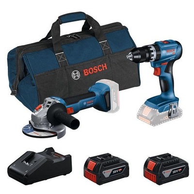 BOSCH Súprava náradia 18 V - GSB 18V-45 + GWS 18V-8 - 0615V0001Y