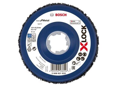 BOSCH X-LOCK N377 Cleaning Disc Metal 115 mm - 5ks - 2 608 621 832