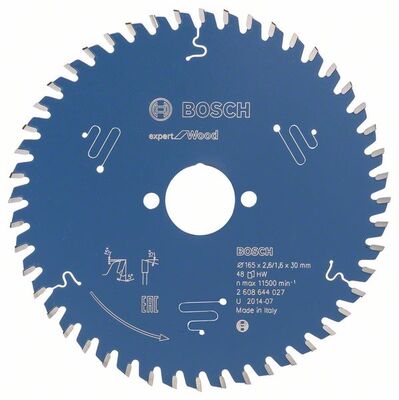 BOSCH 2608644027 - Pílový kotúc Expert for Wood 165 x 30 x 2,6 mm, 48