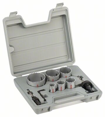 BOSCH 9-dielna súprava dierových píl 22; 29; 35; 44; 51; 64 mm