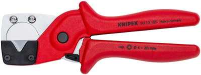 KNIPEX 90 10 185 Kliešte na rezanie viacvrstvových a pneumatických hadíc rukoväte vyrobené z plastu 